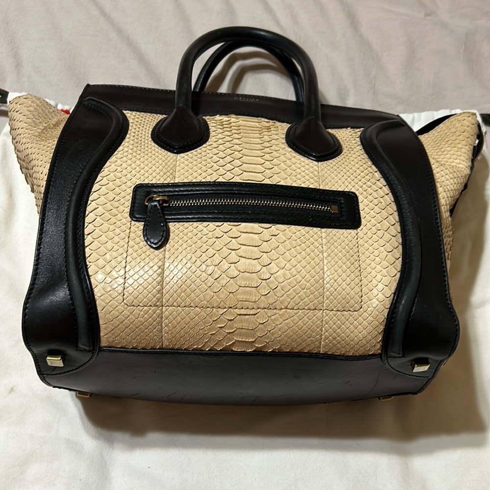 Celine python large Tote - Picture 9 of 9